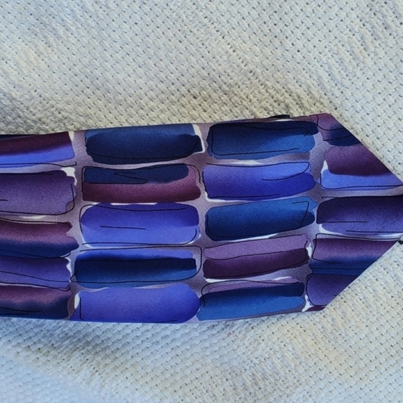 J. Garcia Wired Crossroads purple silk tie - Picture 2 of 7